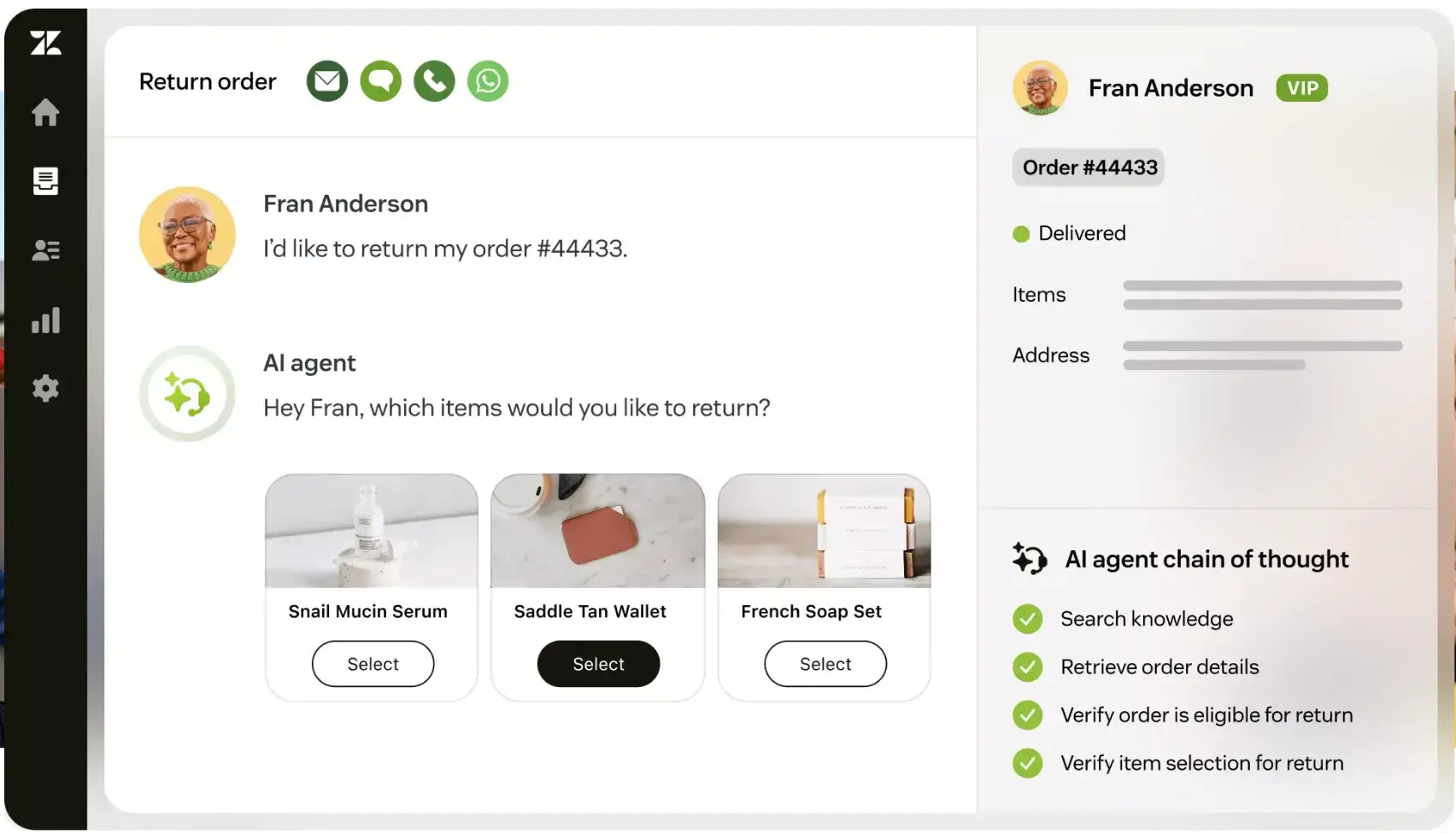 customer service software example, zendesk