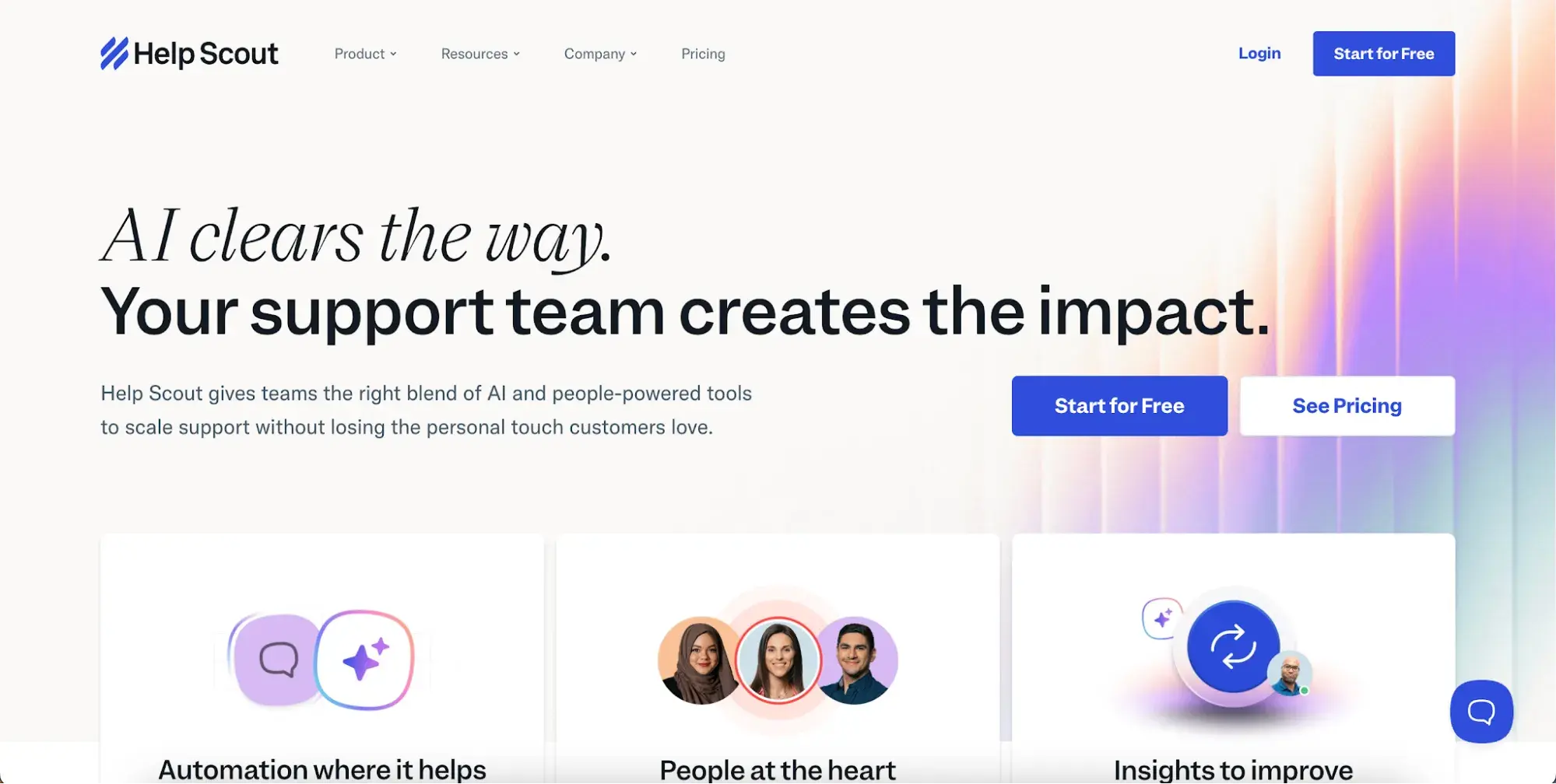help scout customer service software homepage