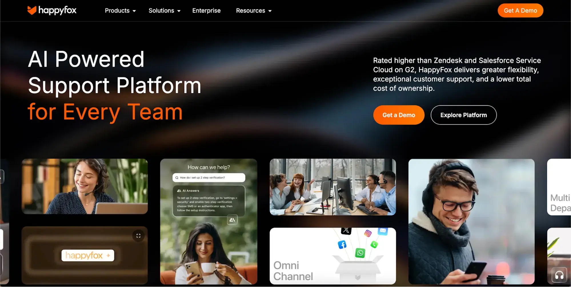 happyfox customer service software help desk dashboard