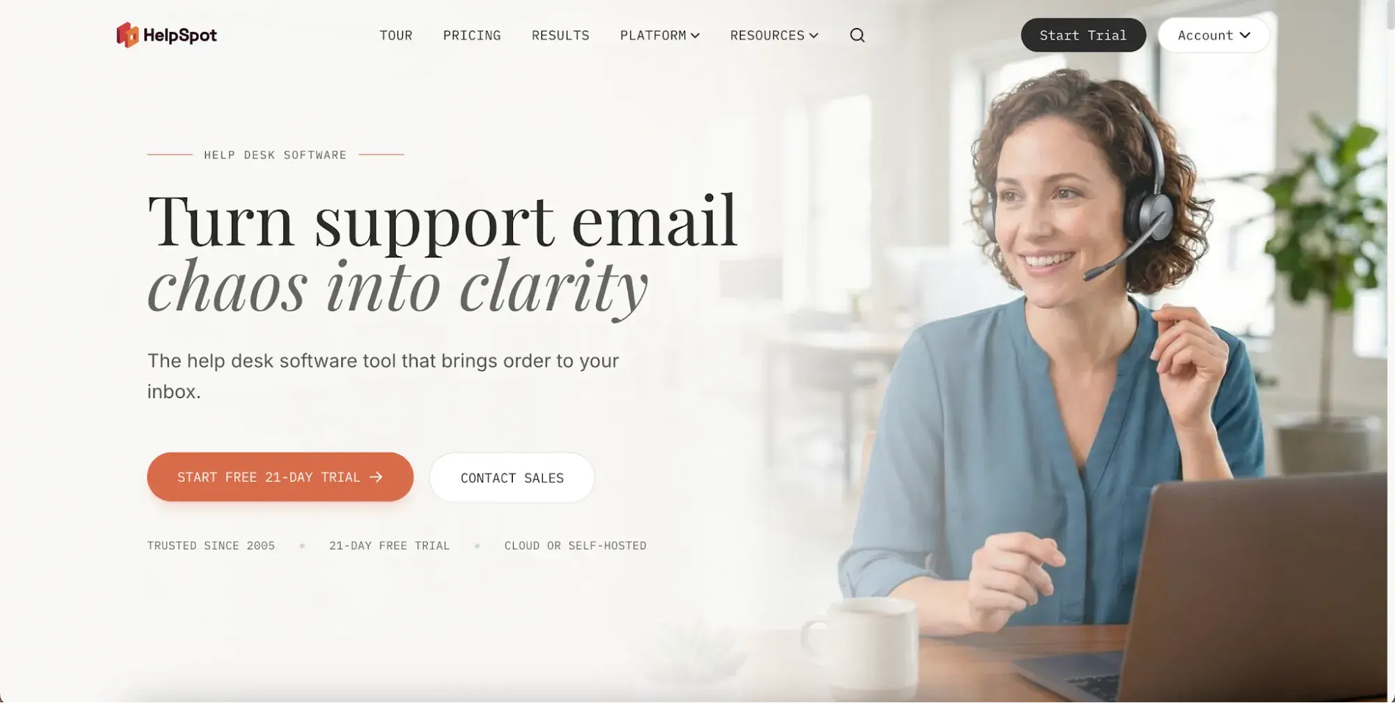 helpspot customer service software help desk homepage