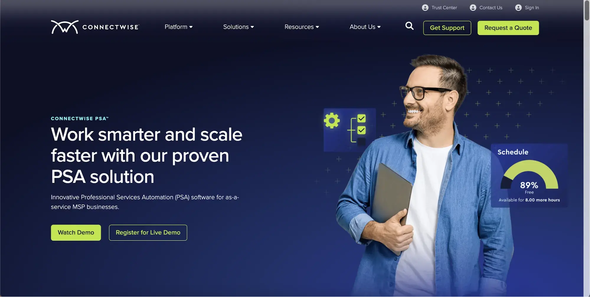 connectwise psa customer service software for msp help desk management