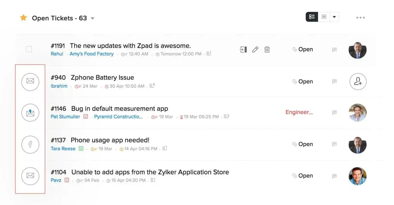 zoho desk free customer service software dashboard