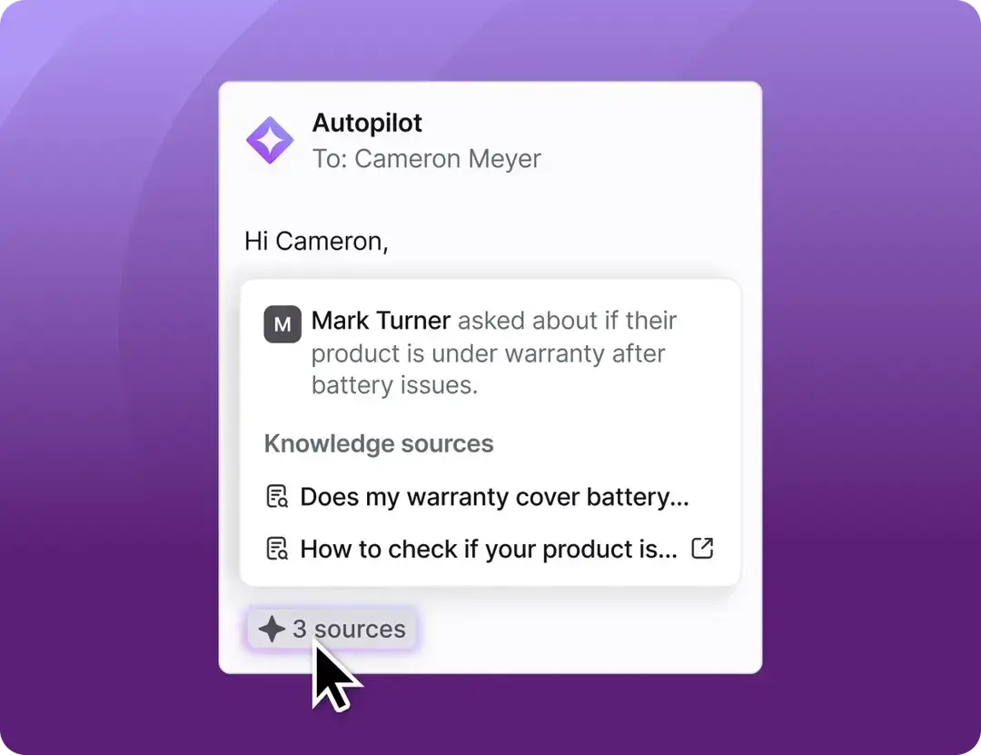 Front shared inbox showing assigned customer conversations, conversation status, and internal teammate comments