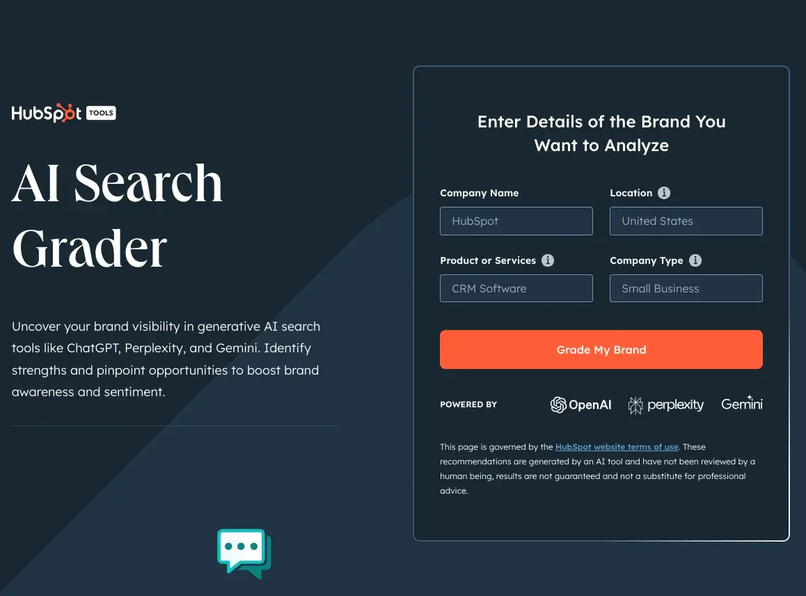 demand gen examples, hubspots ai search grader