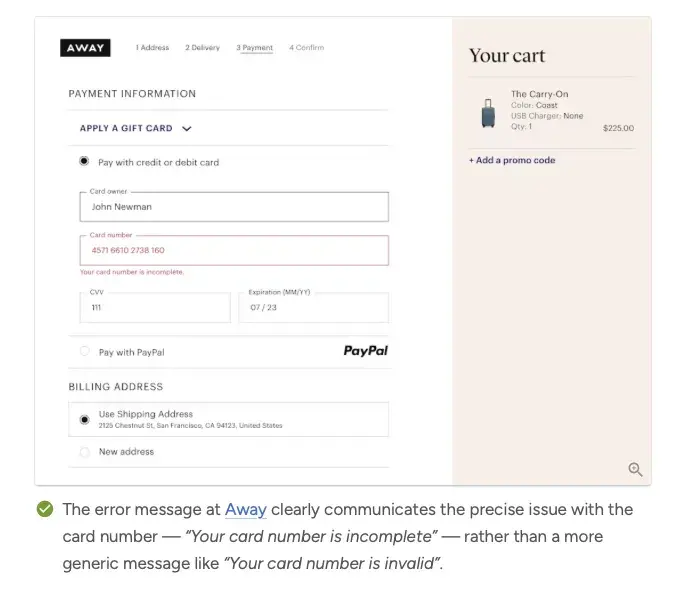 example of reduced purchase friction