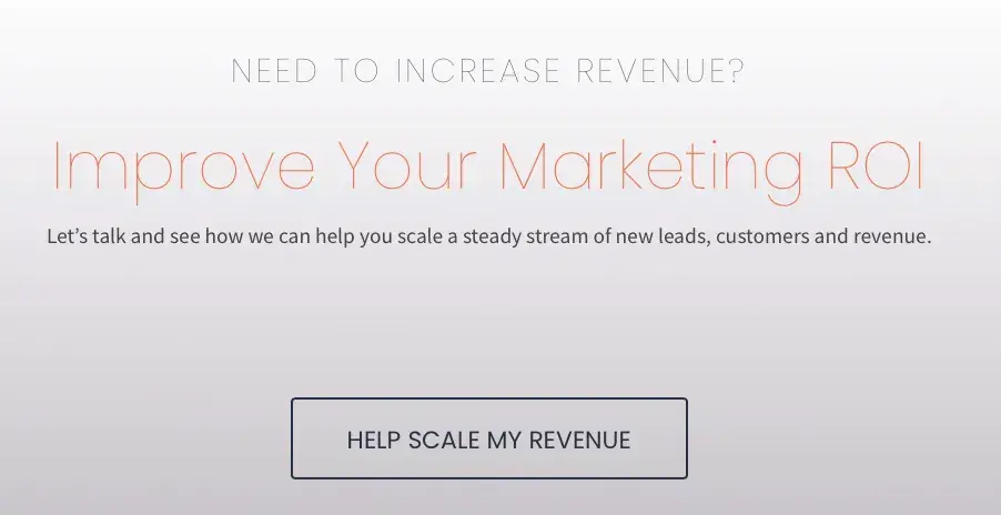 CTA example, 310 Creative