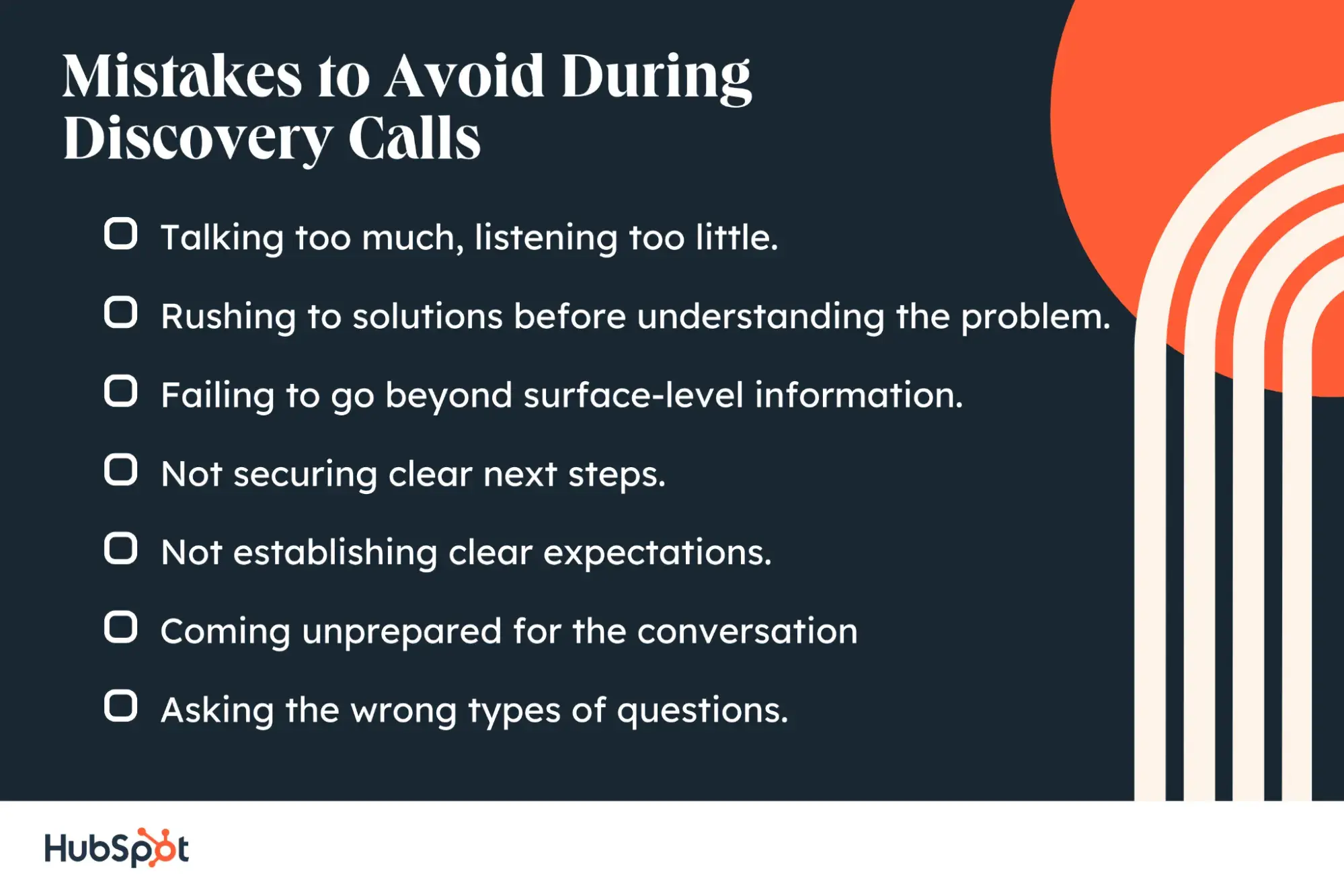 discovery call mistakes