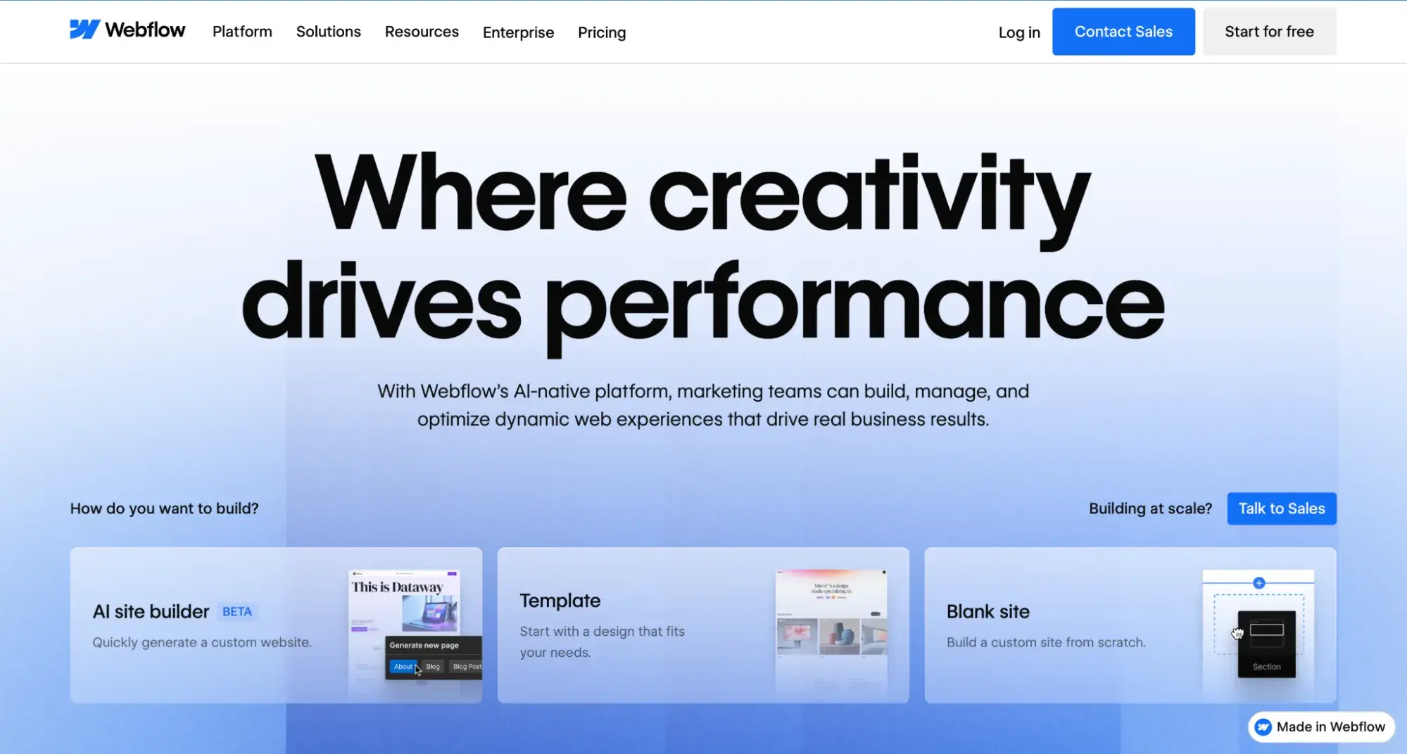 drupal alternatives: webflow