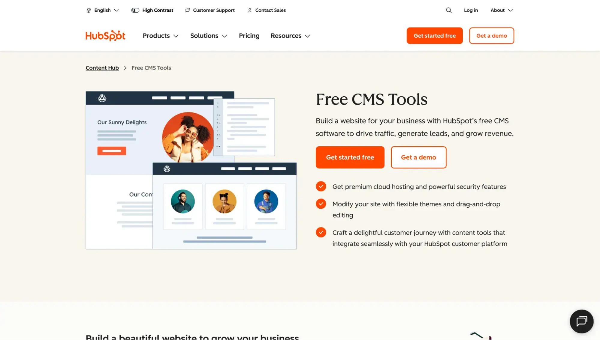 drupal alternatives: hubspot content hub