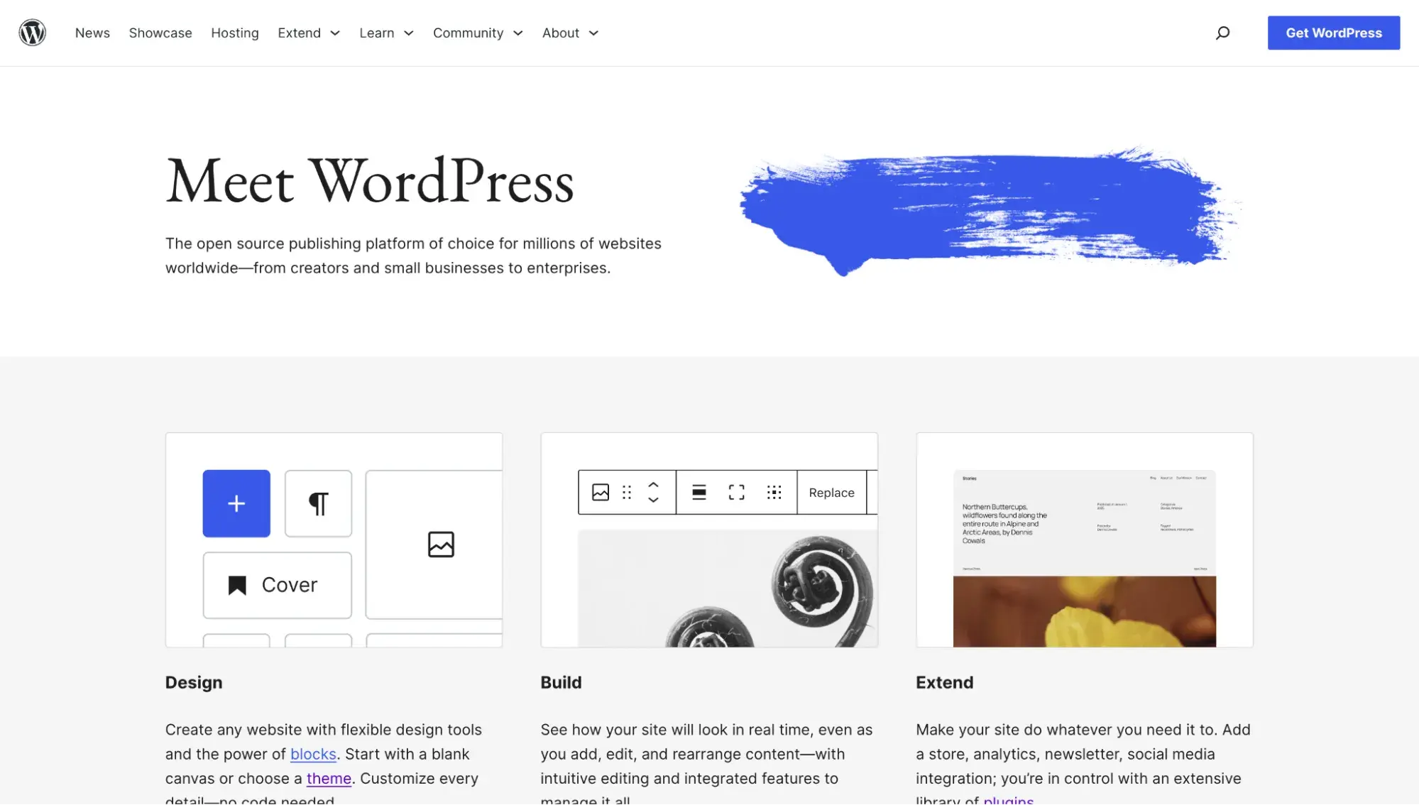 drupal alternatives: wordpress.org