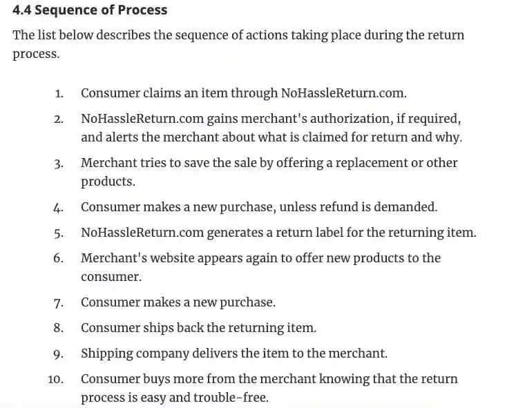 return process, ecommerce business plan\https://www.bplans.com/e-commerce_start-up_business_plan/executive_summary_fc.php