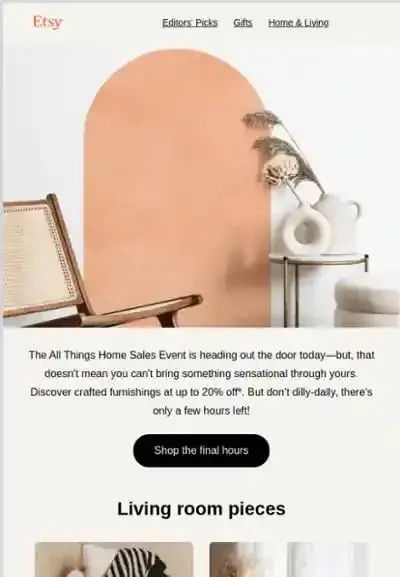 email marketing campaign; etsy