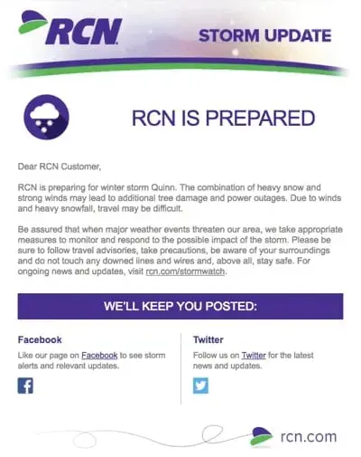 email marketing campaign; rcn