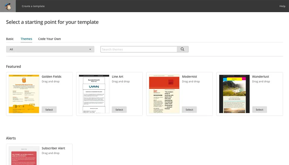 email marketing for property management: mailchimp