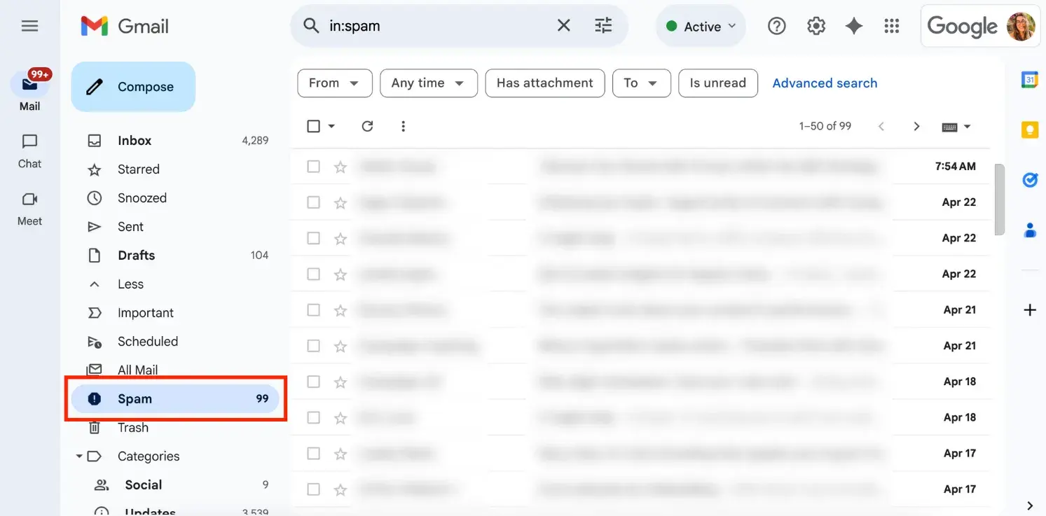 email reputation check: gmail spam filters