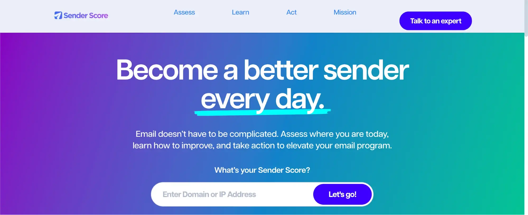 sender score email sender reputation check