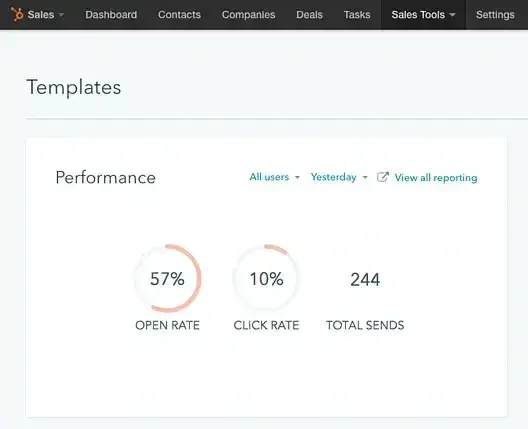 track your sales email sequence with hubspots email tool