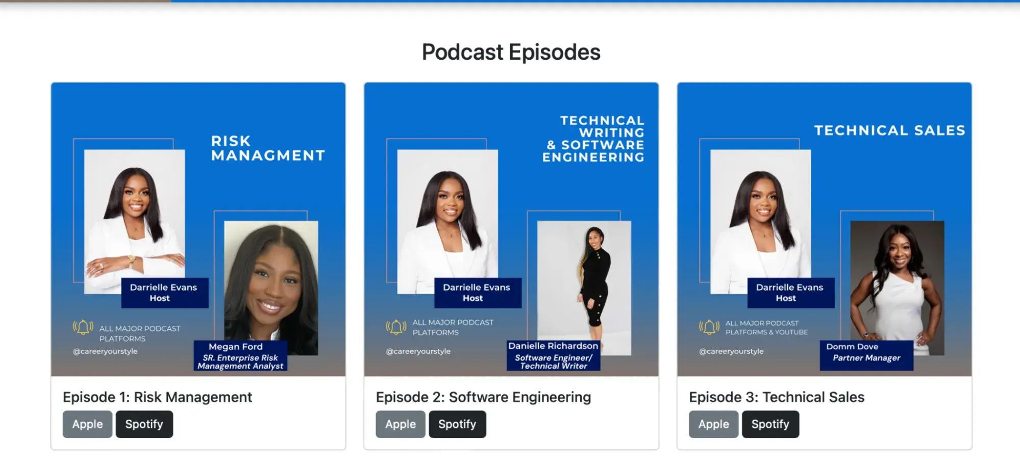 embed podcast on website, podcast episodes with platform links