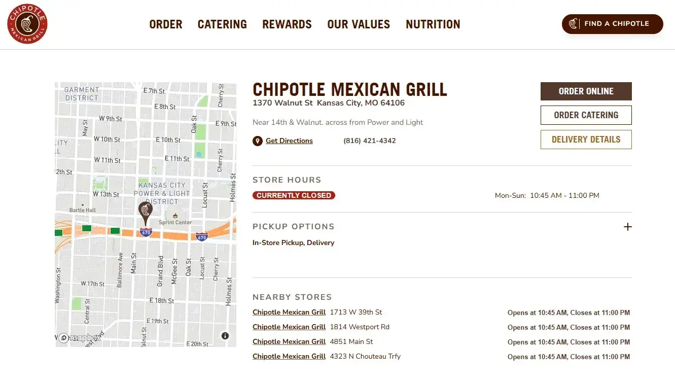 local pages are an emerging answer engine optimization trend. the example of chipotle is a strong example.