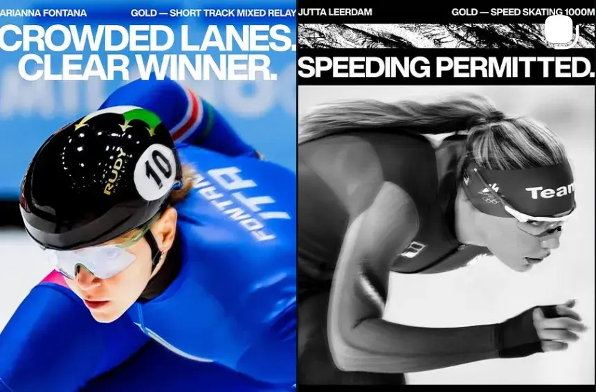 a screenshot of posts from Nike's instagram