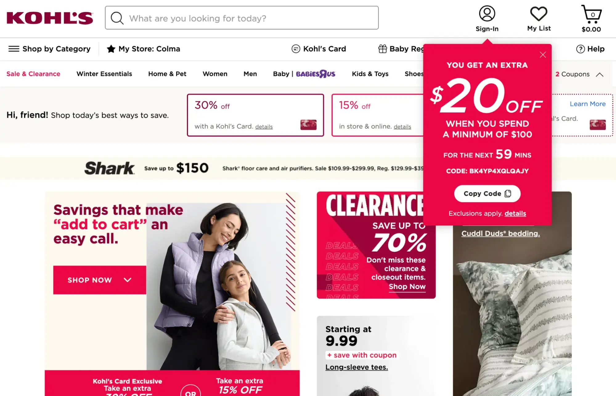 example of pricing strategy, kohls