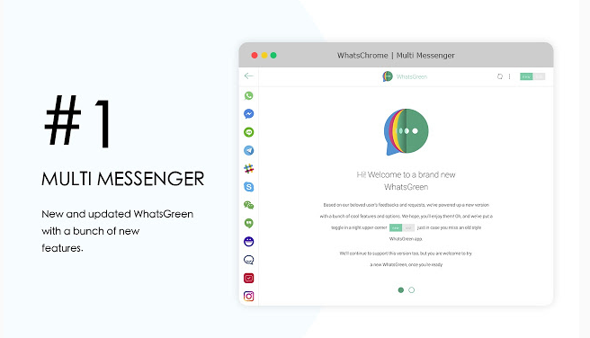 WhatsGreen Multi Messenger: extensión para Chrome y Gmail