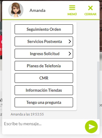 Chatbot en el autoservicio al cliente de Fallabella