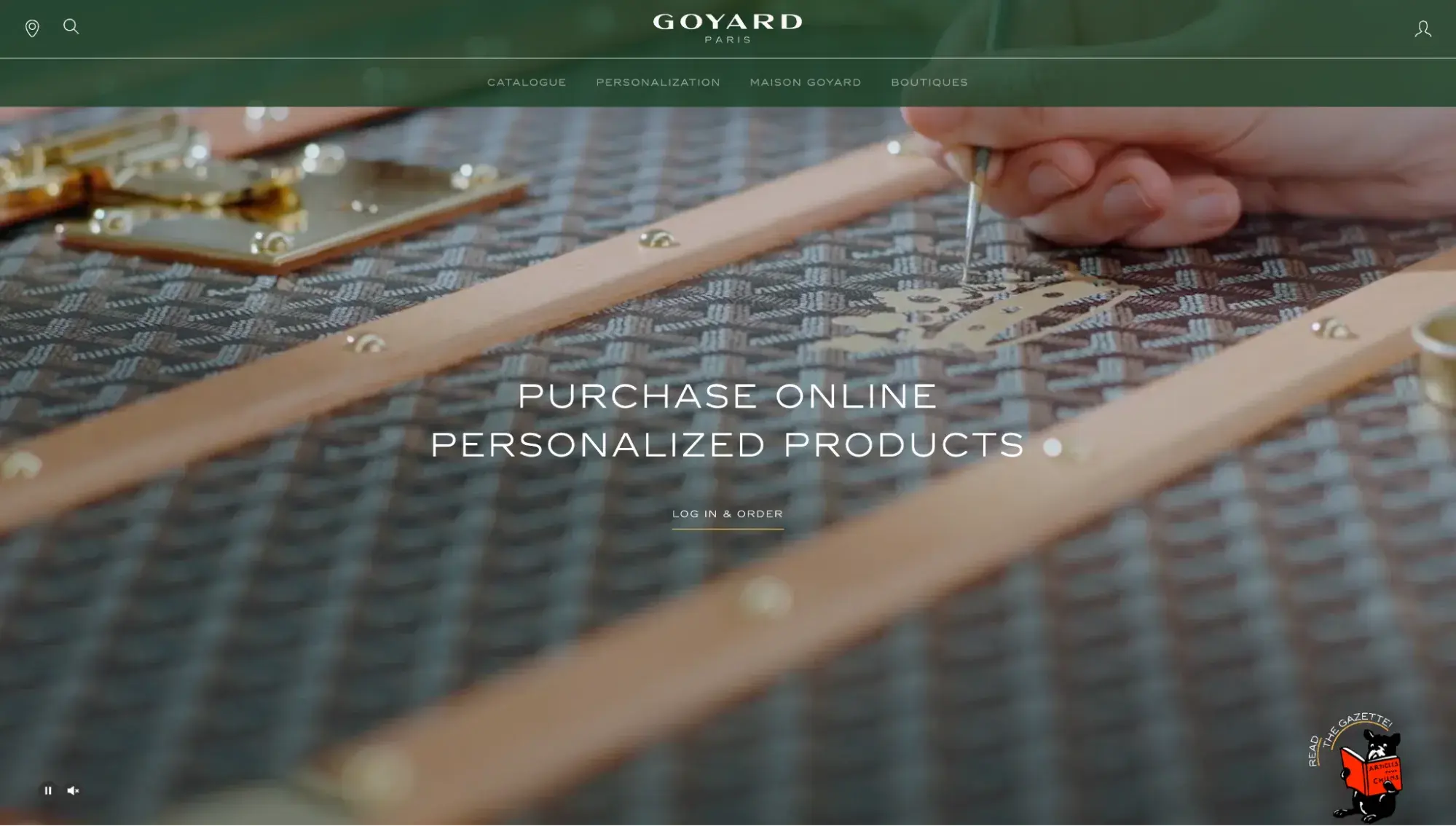 fancy website: goyard