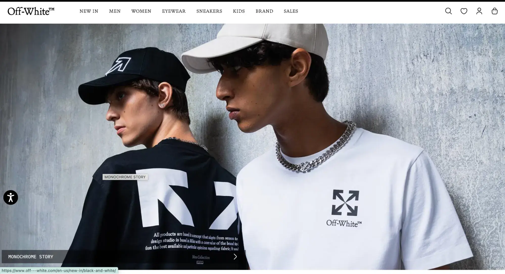 fancy website: off-white