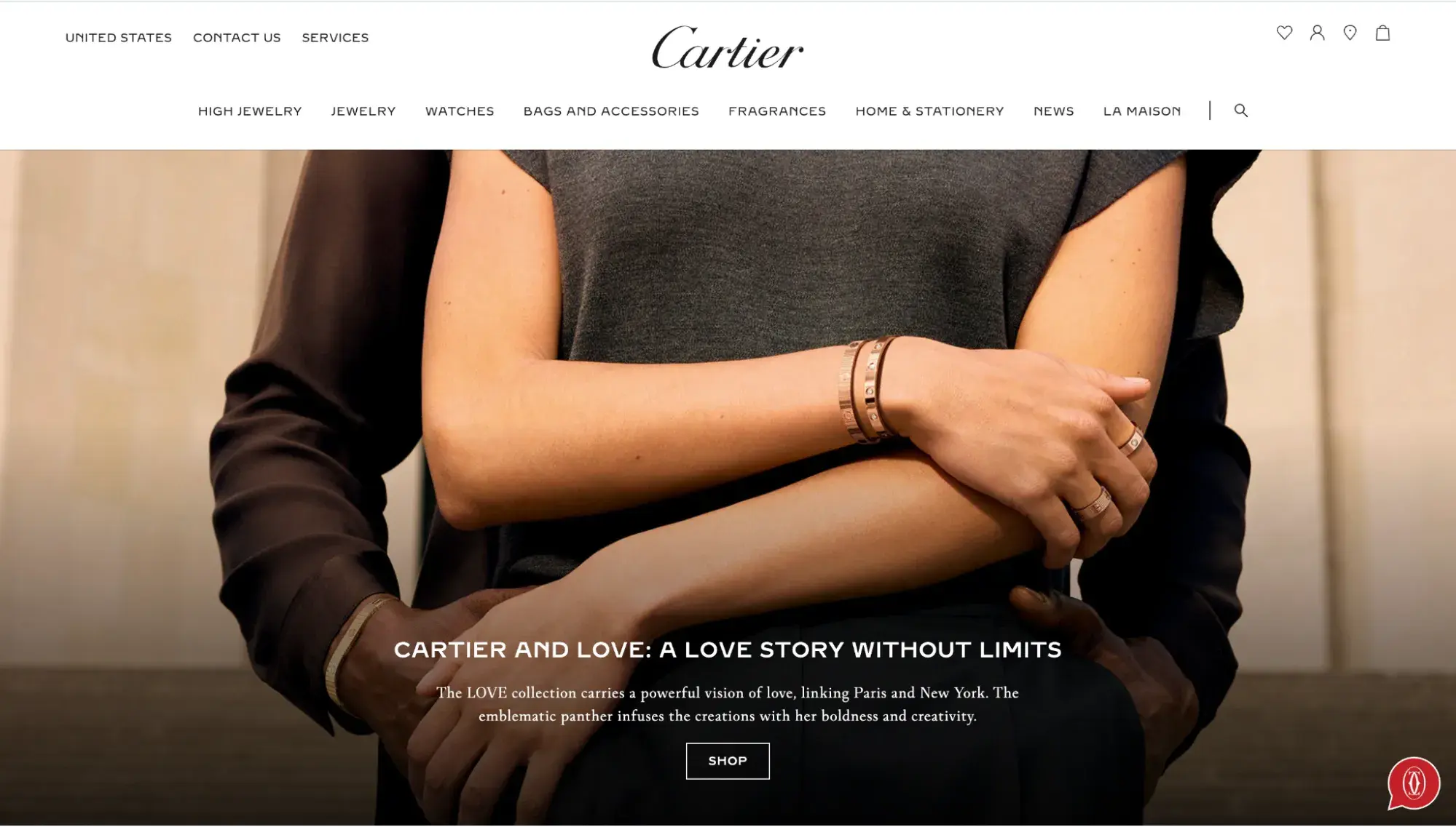 fancy website: cartier