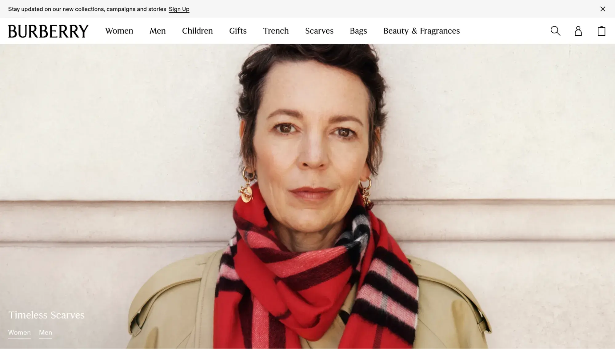 fancy website: burberry