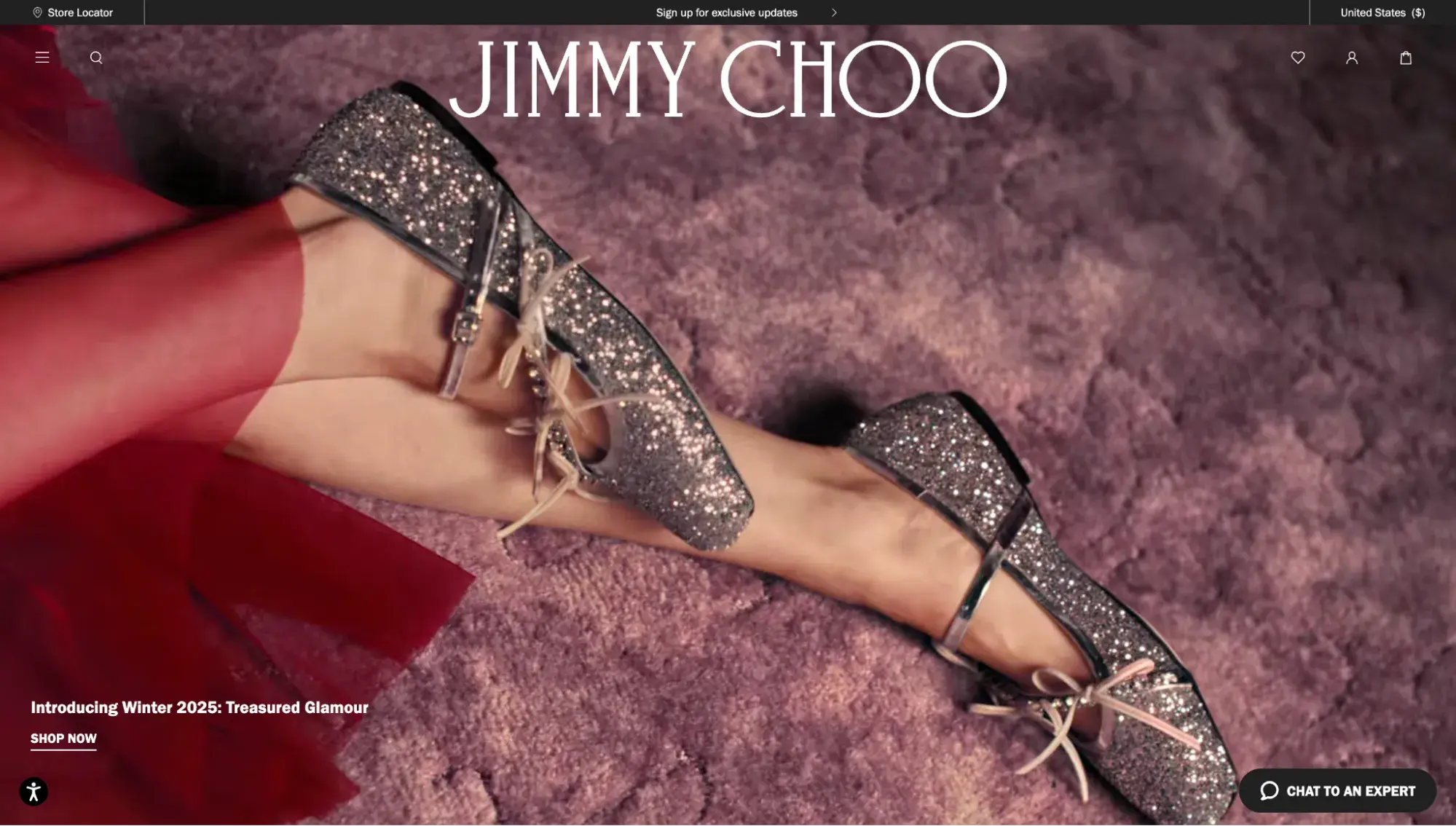 fancy website: jimmy choo
