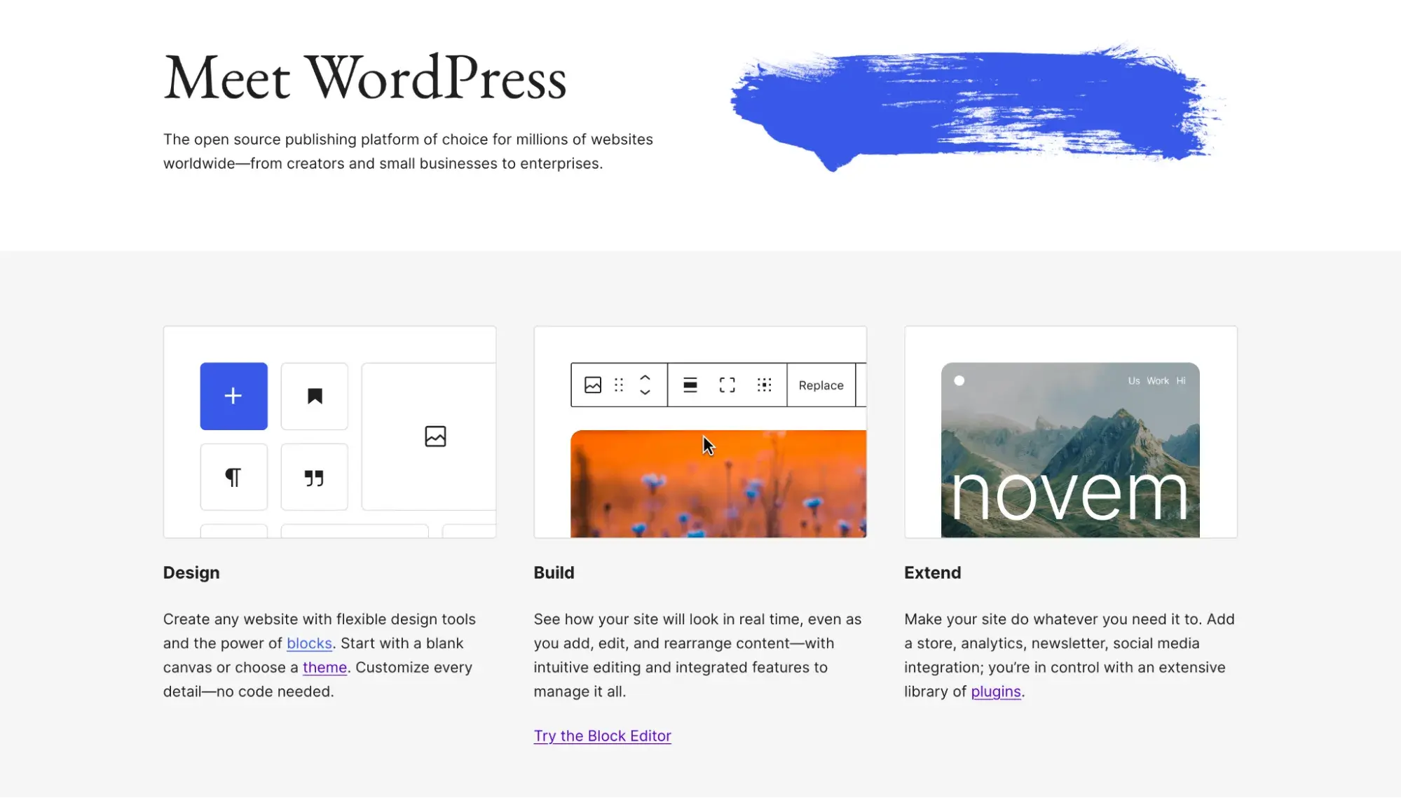 fastest cms: wordpress