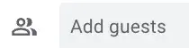 how to find a meeting time with google calendar, add guest button