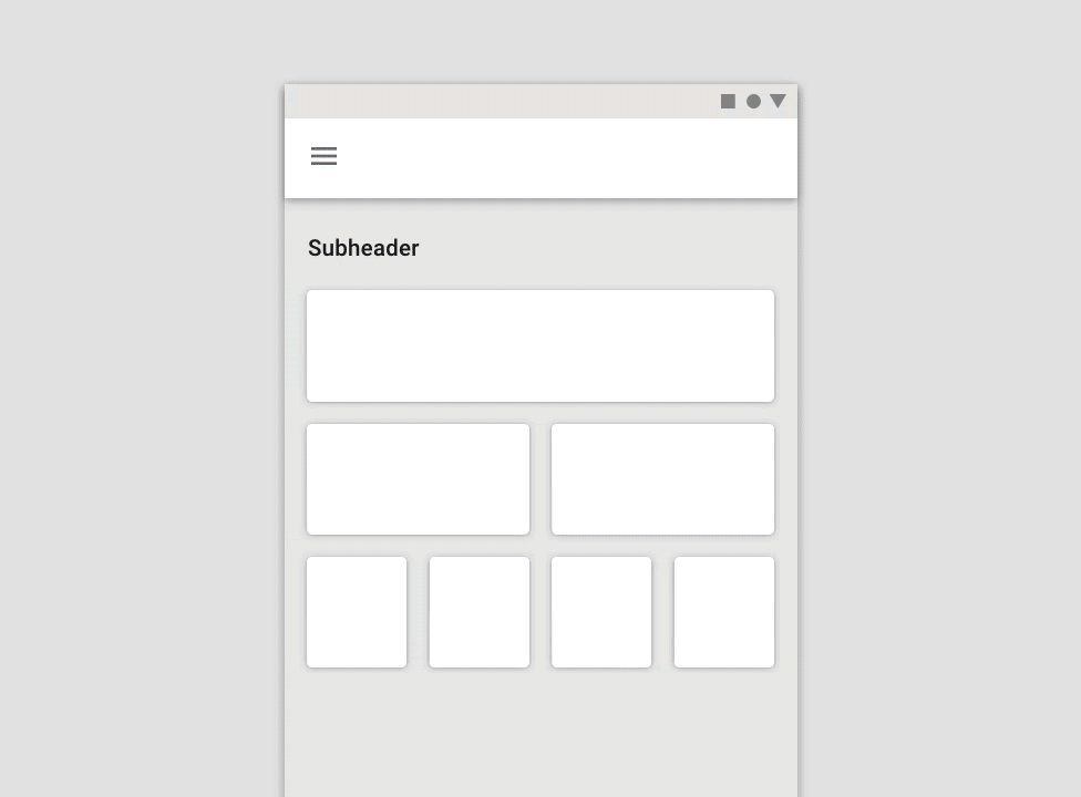 an animated example of a fluid grid being resized.