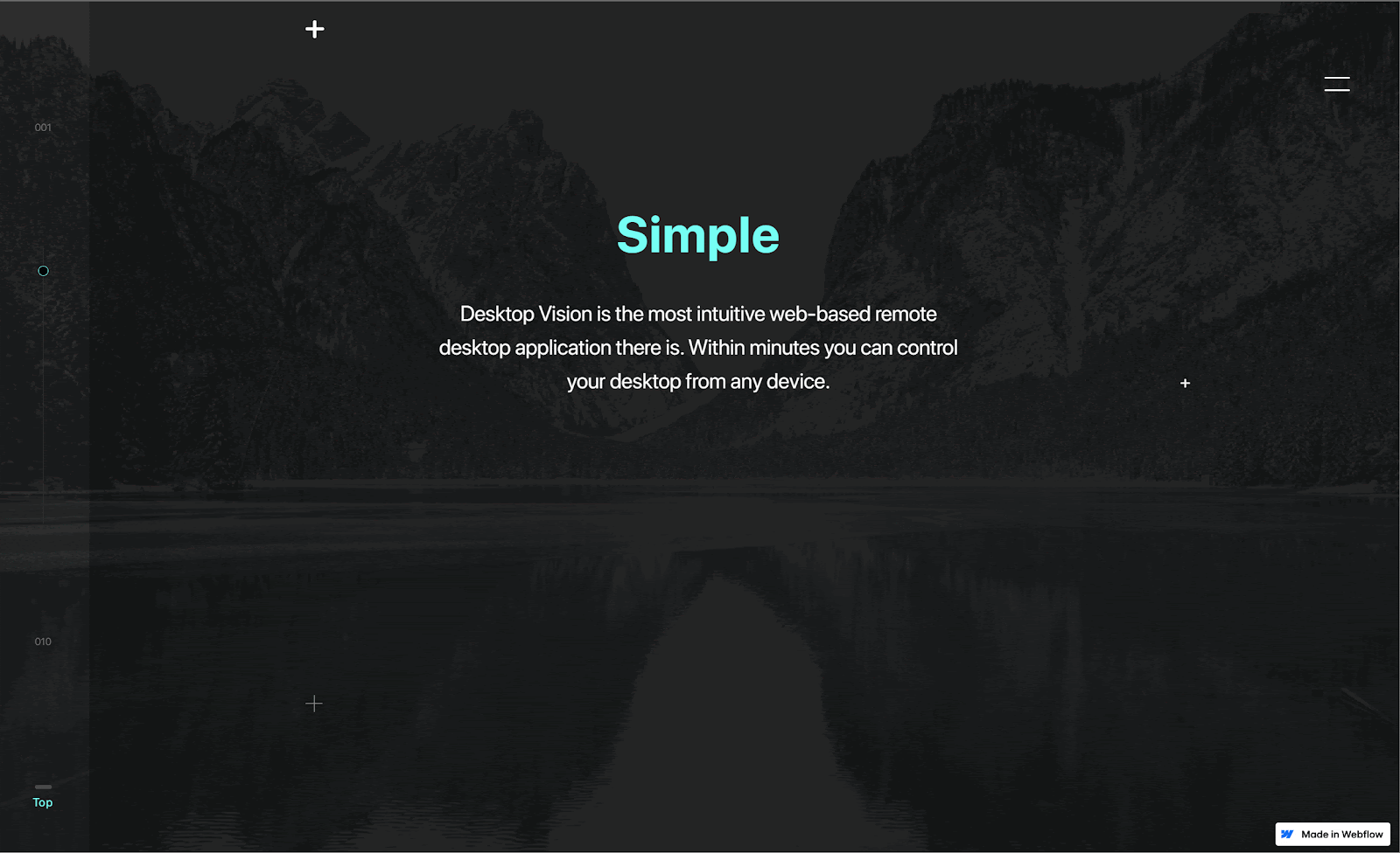 an example of a website using fluid design