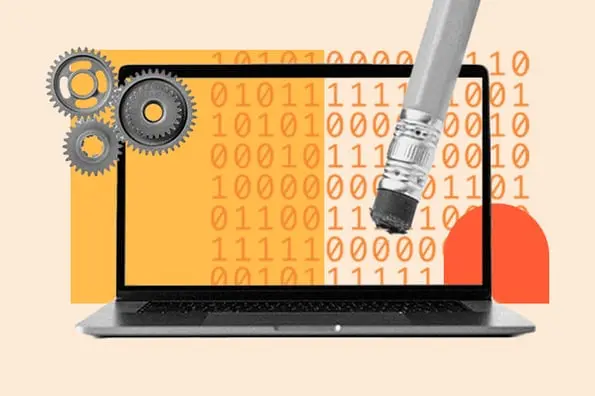 Flush DNS: Laptop with numbers on it