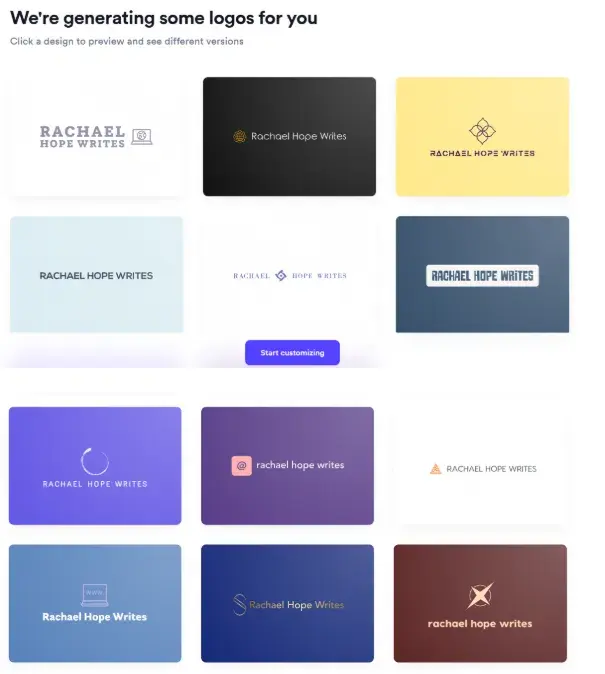 logos generated by looka