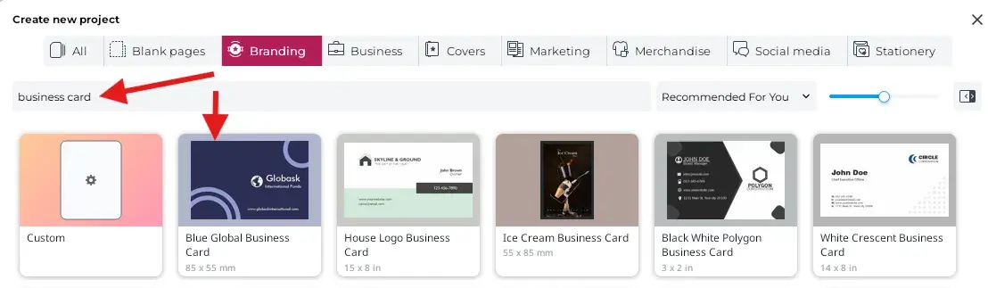 exploring coreldraw “branding” category of design templates