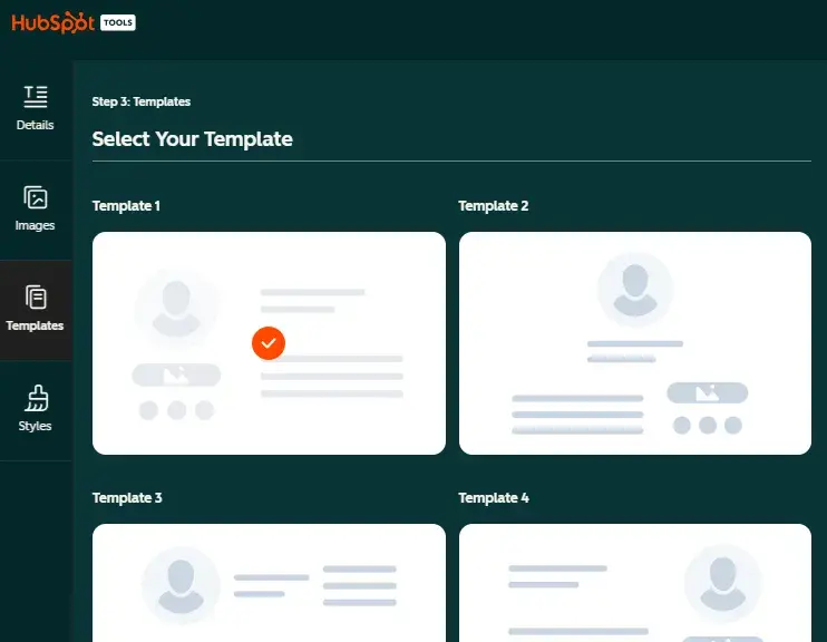 exploring templates in hubspot’s email signature template generator