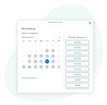 free online booking system, oncehub
