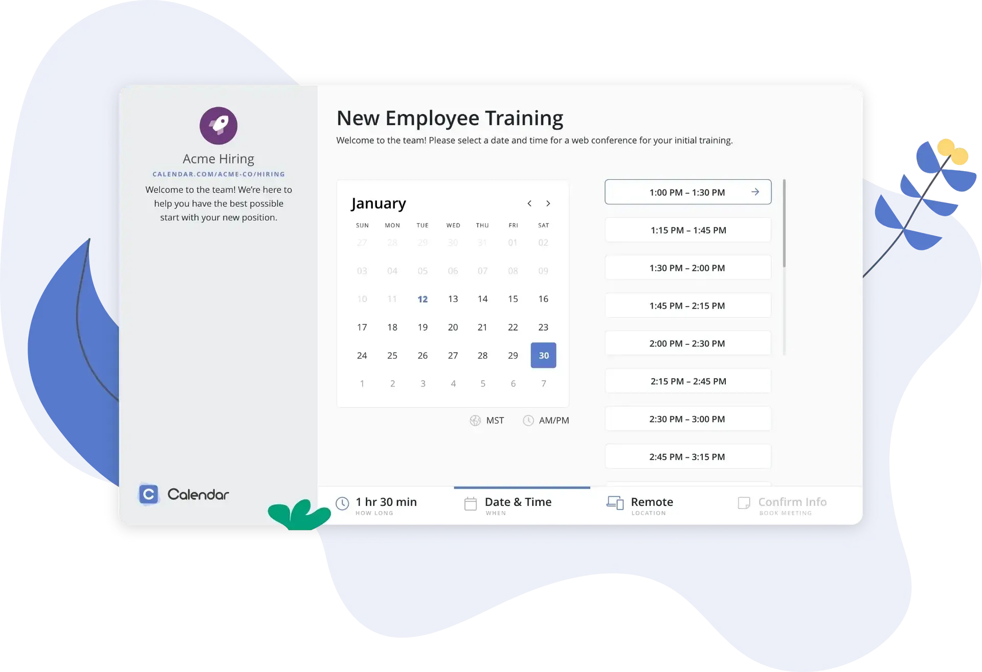 free online booking system, calendar