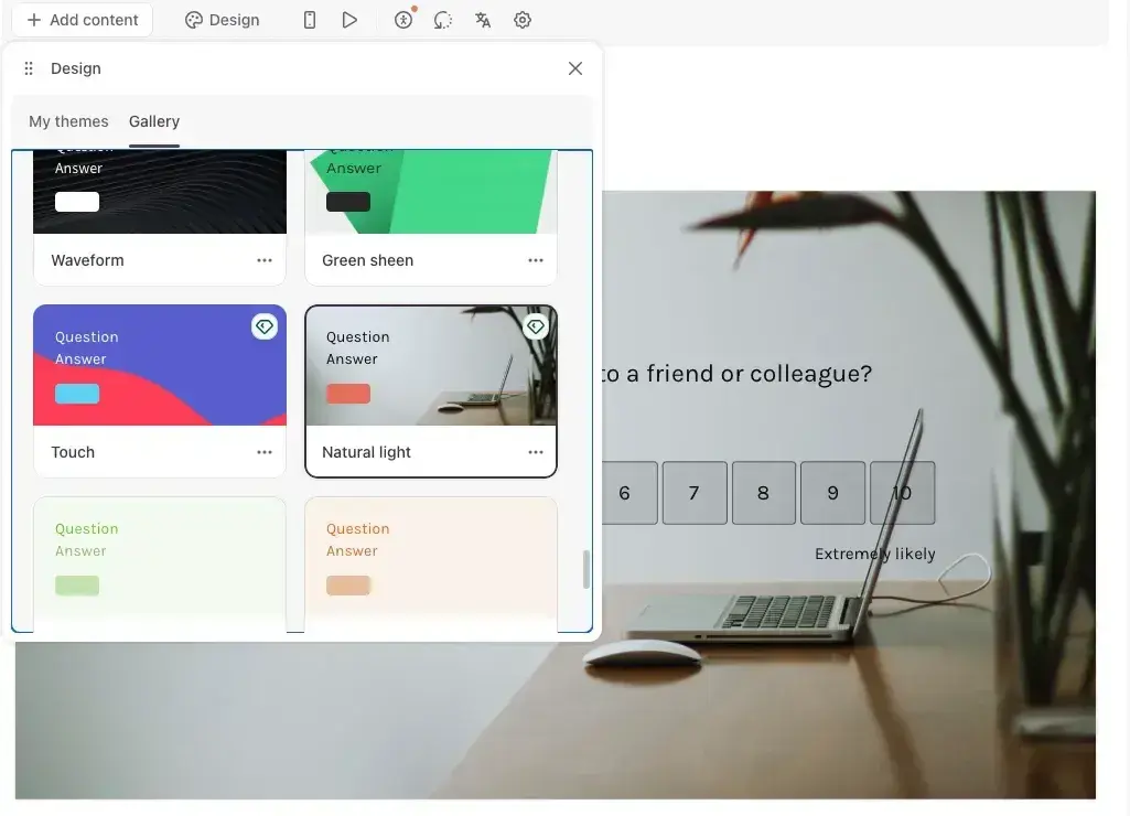 free online survey maker, typeform