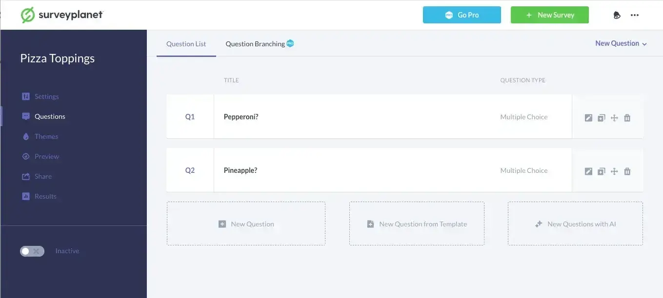 free online survey maker, surveyplanet