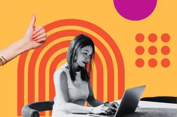 woman explores email open rates