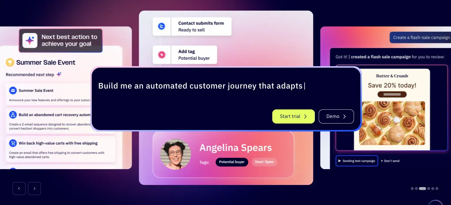 screenshot from ActiveCampaign, which supports GDPR