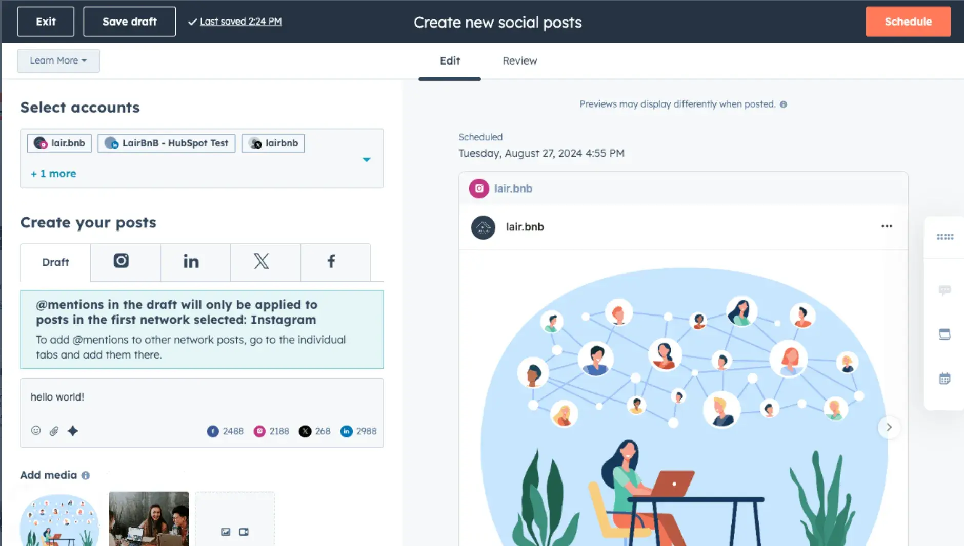 Screencap of 51Թϡs social media tools.