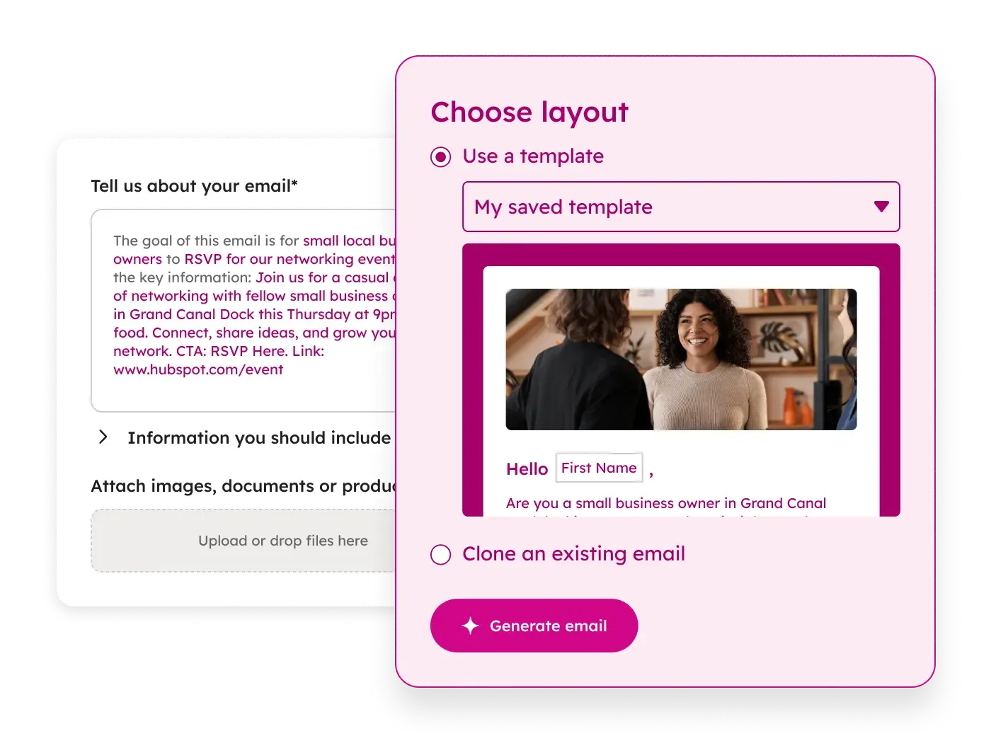 HubSpot ai email writer, generative ai for marketing tool