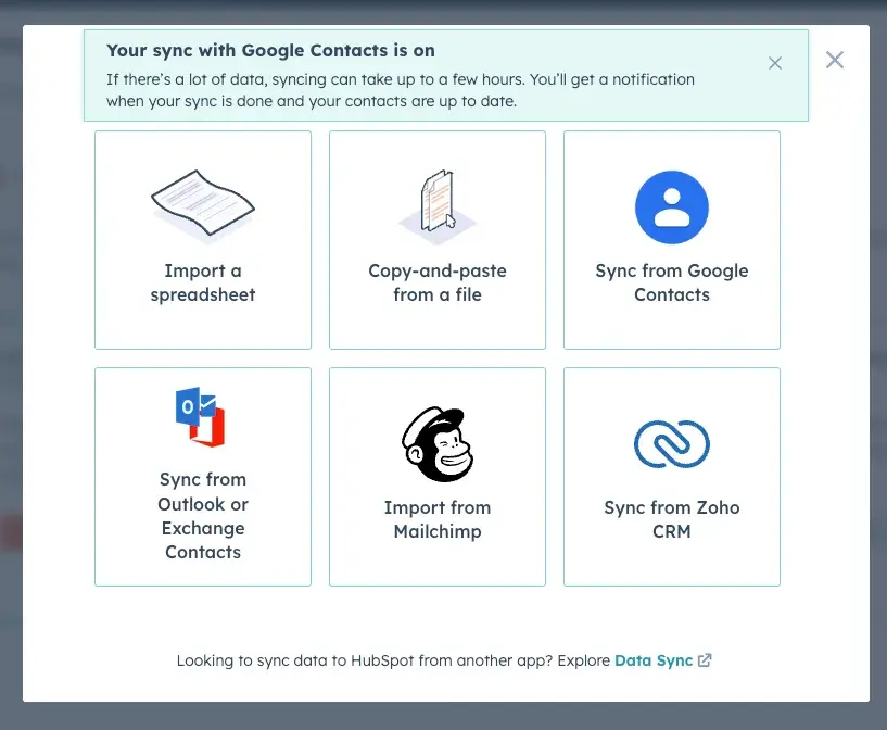 its easy to connect hubspot crm to google.