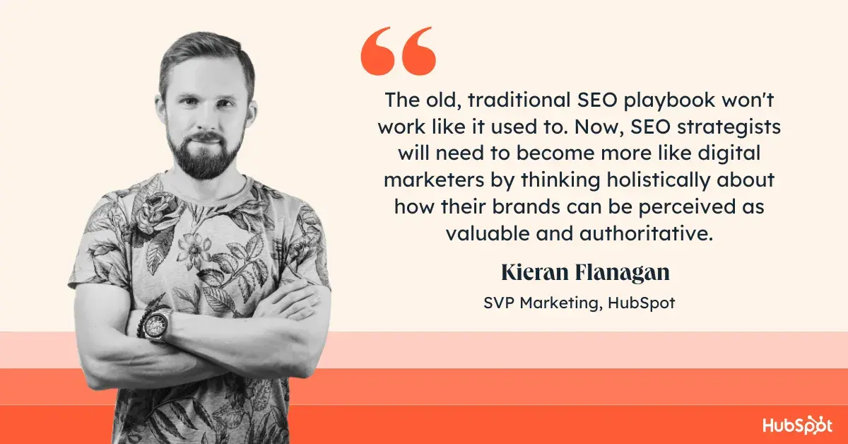 Graphic showing quote from Kieran Flanagan, SVP Marketing at ̽ѡ